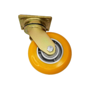 6” x 2” High Performance Maintenance Free Extended Swivel Lead,  (UX) Ultraflex Wheel, Precision Ball Bearing